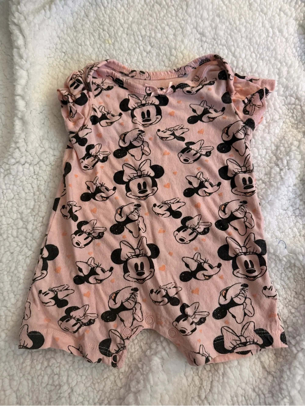 Disney Pink Minnie Mouse One-Piece Bodysuit